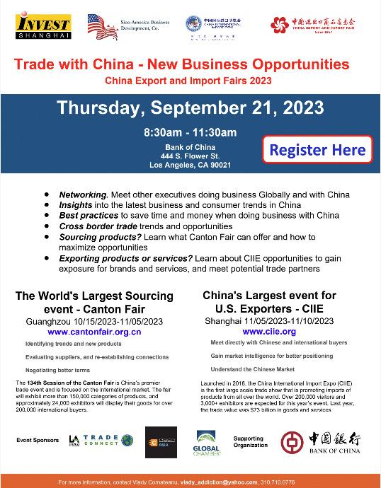 SCICC invites you to Sept 21 event - The Canton Fair (downtown)